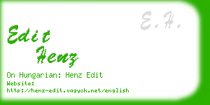 edit henz business card